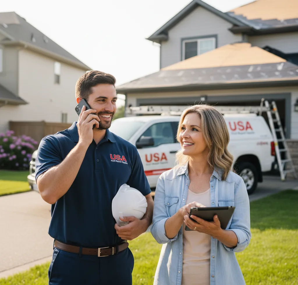 USA Roof Repair Experts customer support in Trappe